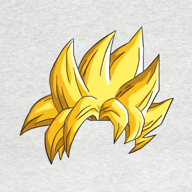 Goku Super Saiyan Hair by WilkoKing